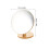 Flexible Wooden Round Vanity Mirror With Stand 2