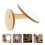 Flexible Wooden Round Vanity Mirror With Stand 9