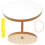 Flexible Wooden Round Vanity Mirror With Stand 1