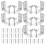 L Shape Louver Curtain Brackets Durable Household Accessory 1