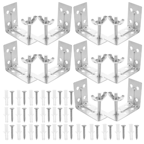 L Shape Louver Curtain Brackets Durable Household Accessory
