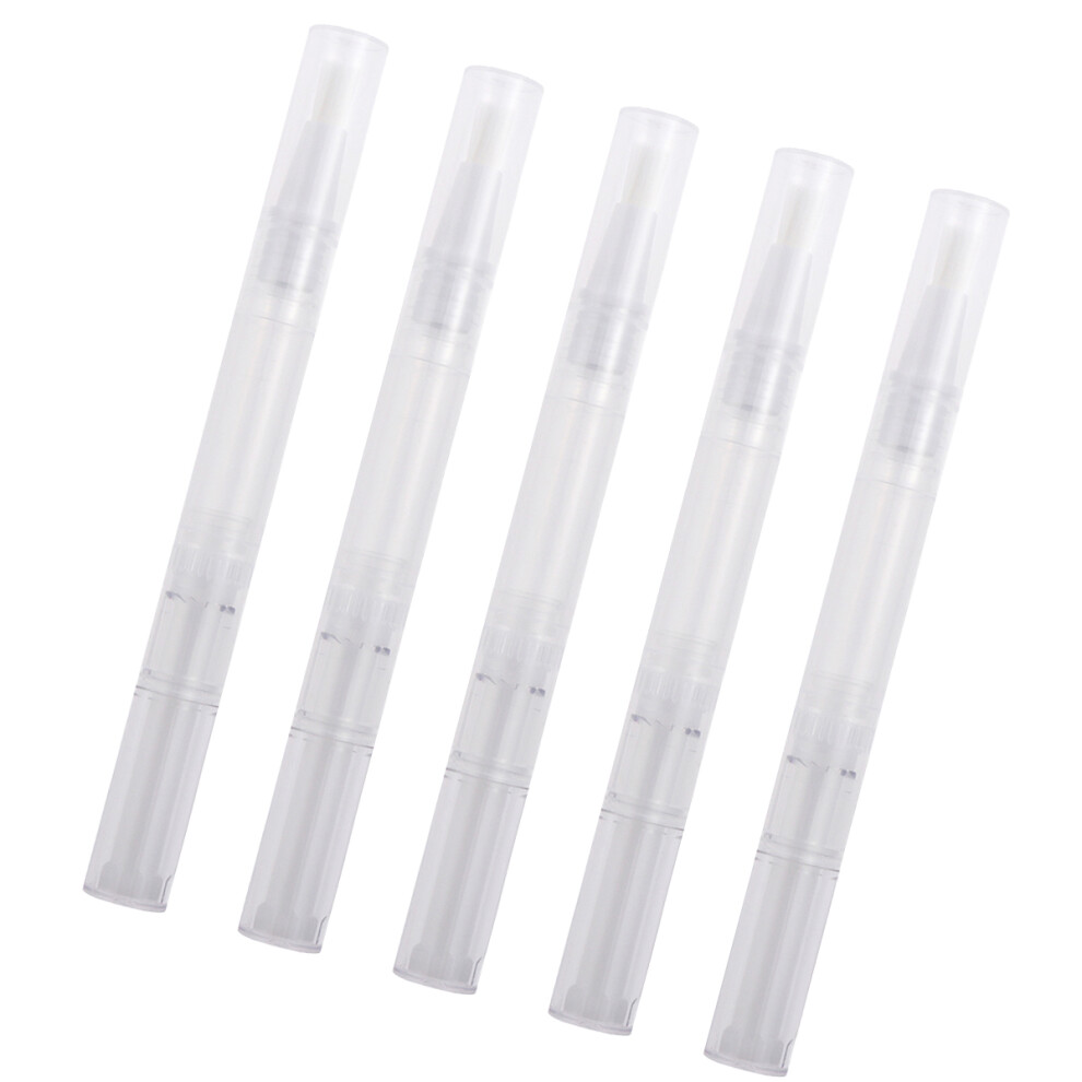Villcase 20Pcs Transparent Empty Nail Oil Pen With Brush Applicator 3Ml