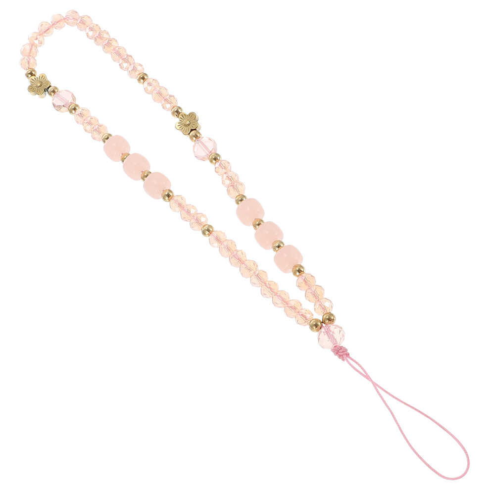 Glass Beads Mobile Phone Chain Wrist Strap Anti-Lost Lanyard 3362270654640