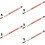 5Pcs Wooden Handle Multi-Use Orchestra Concert Conductor Baton 10