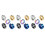 15 Pcs Creative Earrings Decorative Clip-On Ear Clips Assorted Colors 11