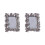 2 Pcs Resin Ginkgo Leaf Photo Frame For Home Office Decor Silver 2