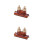 2Pièces Régulateur Cordes Erhu Clip Accessoire Robuste Durable Marron 8