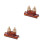 2Pièces Régulateur Cordes Erhu Clip Accessoire Robuste Durable Marron 9