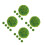 20 Pcs Artificial Topiary Ball Greenery Spheres 1.2 Cm Light Green 7