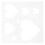 2pcs Reusable Heart Stencil for DIY Craft Painting 3