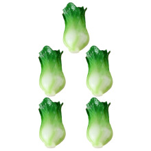 5Pcs Lifelike Resin Miniature Green Vegetable Scene Props