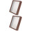 2Pcs Wooden Dried Flower Frame Display Stand Shadow Box Case 7
