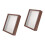 2Pcs Wooden Dried Flower Frame Display Stand Shadow Box Case 6