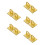 10 Pcs Gold Large Loop Wall Plate Metal Post Barrier Hanging Hook Rope 7