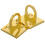 10 Pcs Gold Large Loop Wall Plate Metal Post Barrier Hanging Hook Rope 3