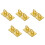 10 Pcs Gold Large Loop Wall Plate Metal Post Barrier Hanging Hook Rope 10