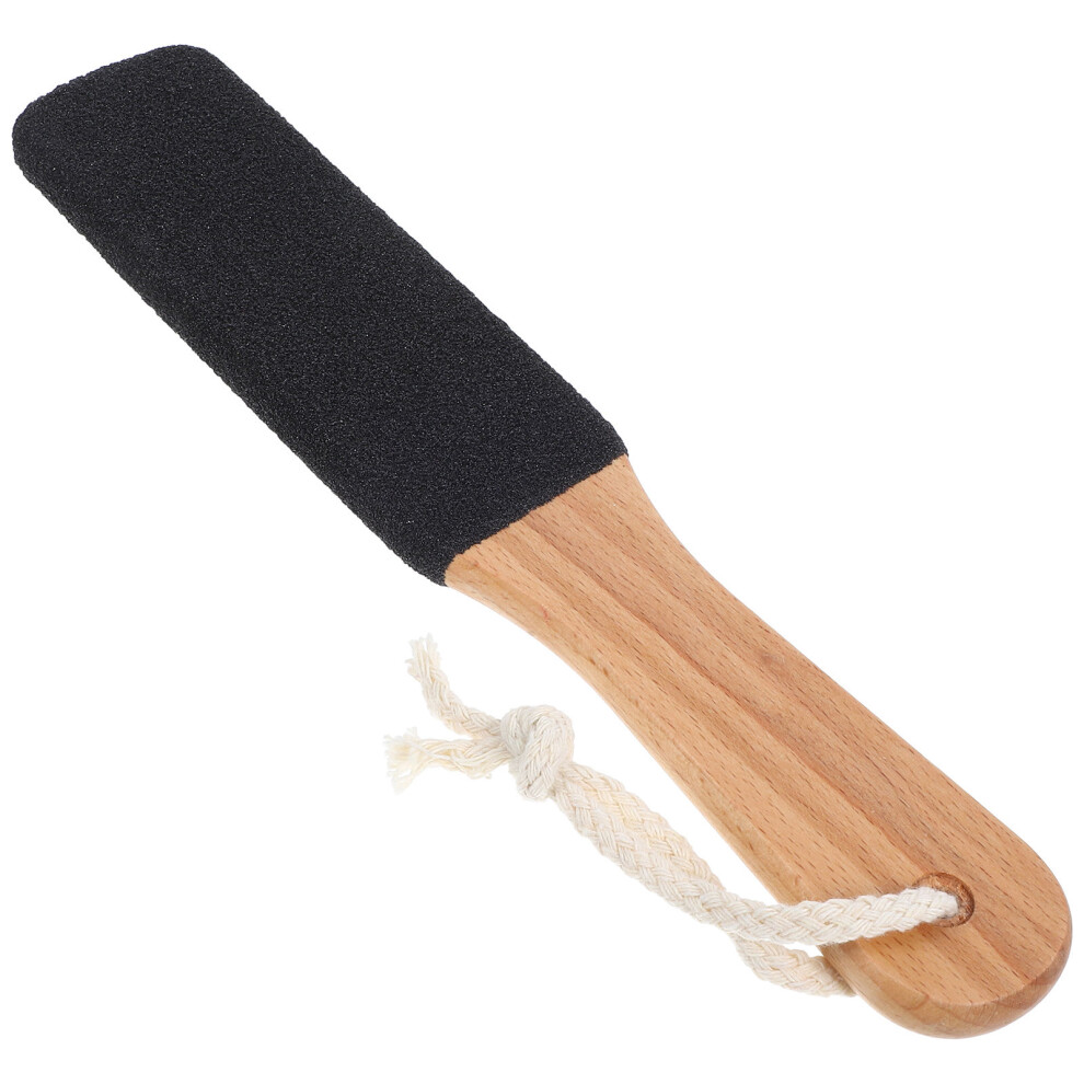 Inoomp 3 Pcs Wooden Handle Foot File Double Side Remover