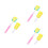 6Pièces Brosse Éponge Nettoyage Bébé Rose 10