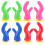 16 Pcs Motorcycle Decor Antlers (Green Red Pink Blue) 1