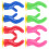 16 Pcs Motorcycle Decor Antlers (Green Red Pink Blue) 9