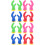 16 Pcs Motorcycle Decor Antlers (Green Red Pink Blue) 5