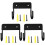 3Pcs Ironing Board Hanger Wall Mount Storage Rack Black 2