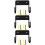 3Pcs Ironing Board Hanger Wall Mount Storage Rack Black 8