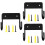 3Pcs Ironing Board Hanger Wall Mount Storage Rack Black 6