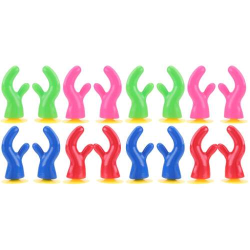 16 Pcs Motorcycle Decor Antlers (Green Red Pink Blue) 1
