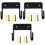 3Pcs Ironing Board Hanger Wall Mount Storage Rack Black 3