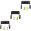 3Pcs Ironing Board Hanger Wall Mount Storage Rack Black 5