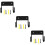 3Pcs Ironing Board Hanger Wall Mount Storage Rack Black 7