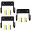 3Pcs Ironing Board Hanger Wall Mount Storage Rack Black 9