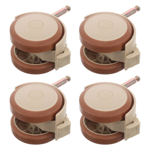 16Pièces Roulettes Universelles Beige Pour Lit Poussette