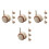 16Pièces Roulettes Universelles Beige Pour Lit Poussette 7