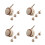 16Pièces Roulettes Universelles Beige Pour Lit Poussette 9