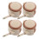 16Pièces Roulettes Universelles Beige Pour Lit Poussette 2