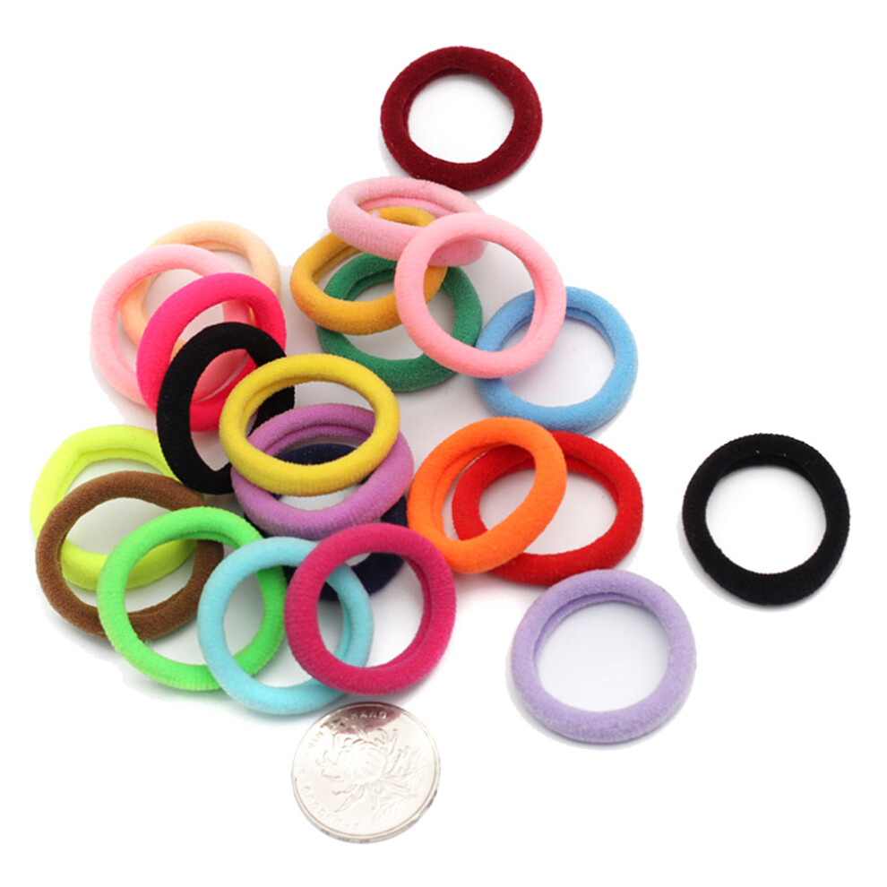 Inoomp Unisex 600 Pcs High Elasticity Rubber Bands Hair Ties For Adults Kids Mixed Colors