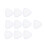 10Pcs Fabric Chalk Markers For Sewing And Patchwork (White) 8