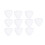 10Pcs Fabric Chalk Markers For Sewing And Patchwork (White) 5