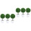 6 Pcs Artificial Cherry Ball Bonsai Imitation Green Plant 5