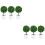 6 Pcs Artificial Cherry Ball Bonsai Imitation Green Plant 7