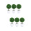 6 Pcs Artificial Cherry Ball Bonsai Imitation Green Plant 8