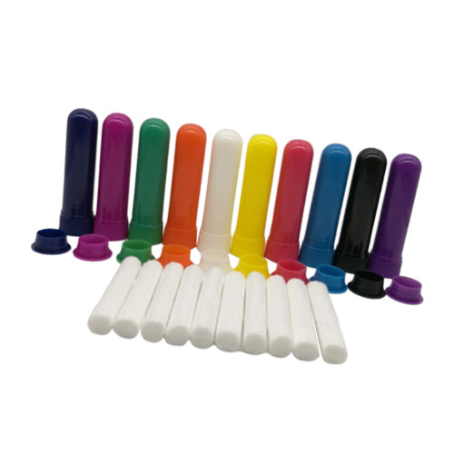 20Pcs Refillable Aromatherapy Tubes With Cotton Bar