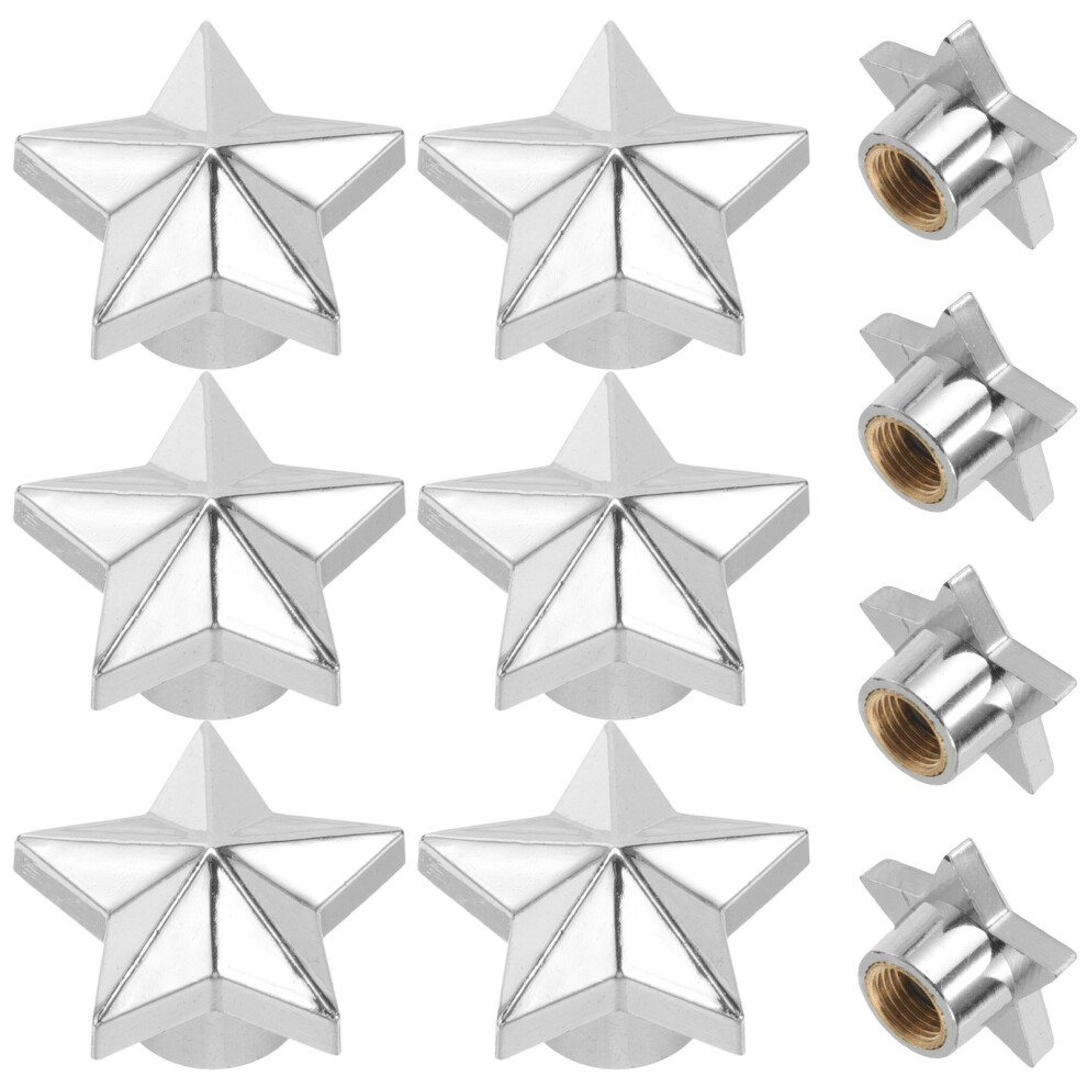 40 Pcs Star Shape Tire Valve Cap Automotive Stem Cover Accessory 032510827822