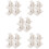 20 Pcs Adhesive Curtain Rod Bracket Wall Mount Holder Hooks 8