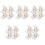 20 Pcs Adhesive Curtain Rod Bracket Wall Mount Holder Hooks 3