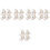 20 Pcs Adhesive Curtain Rod Bracket Wall Mount Holder Hooks 4
