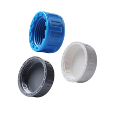 PVC Threaded Cap Gray 32mm 32mm PVC Pipe Cap Plastic Cap For PVC Fittings