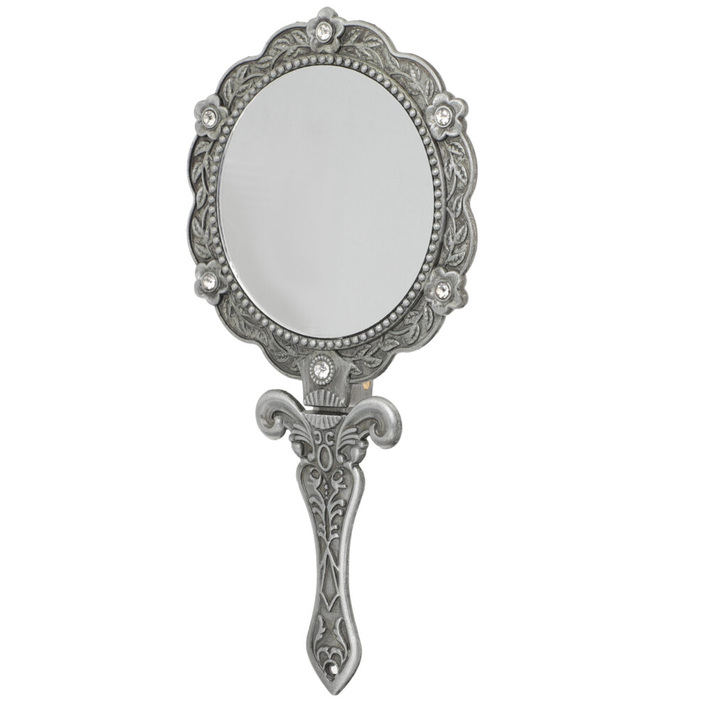Inoomp 5Pcs Vintage Folding Hand Mirror For Women Portable Makeup Mirror